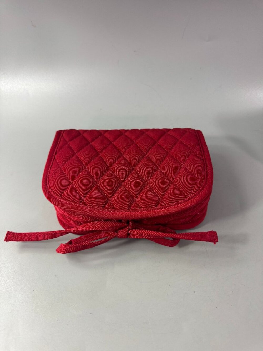 NWOT Vera Bradley Red Cosmetic Bag Travel Pouch